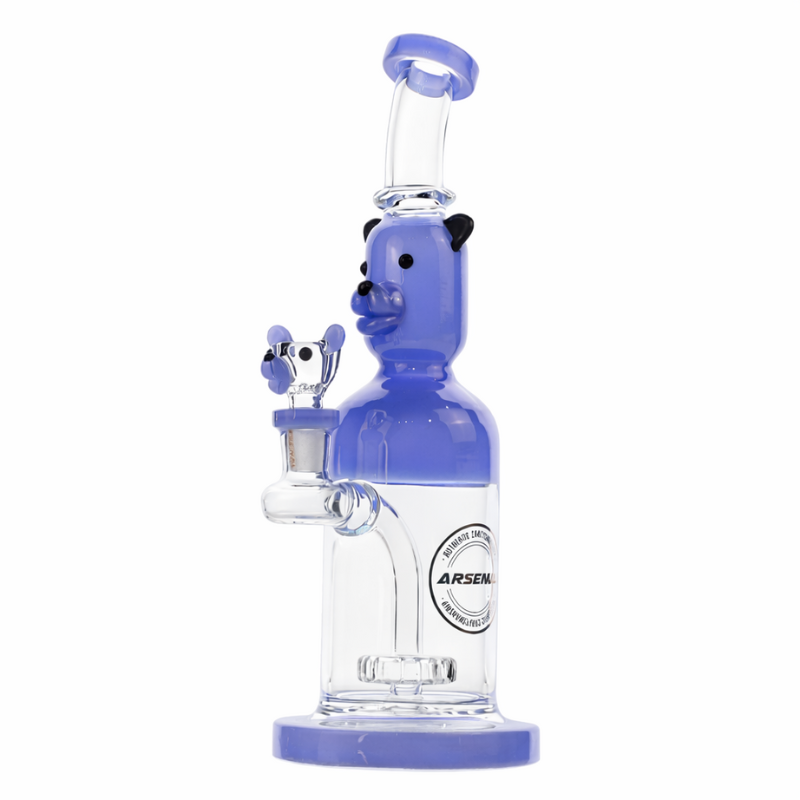 Arsenal 11" Bear Buddy Mini Bong w/ 14mm Screen Bowl - Various Colours