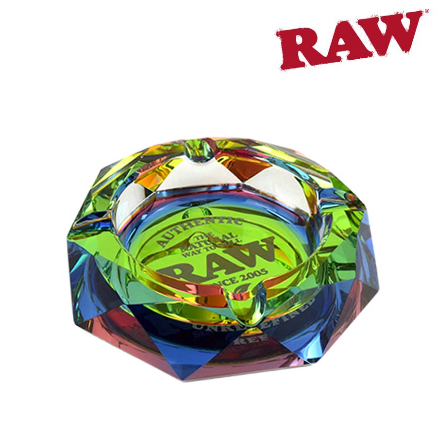 RAW Rainbow Glass Ashtray