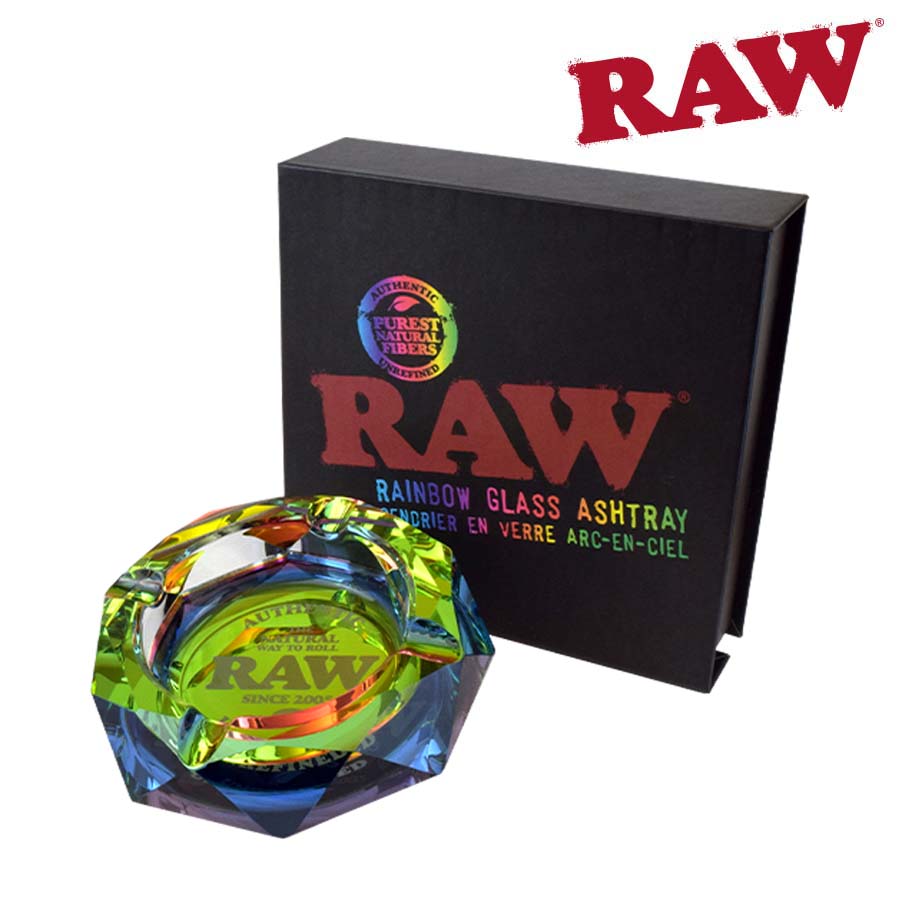 RAW Rainbow Glass Ashtray