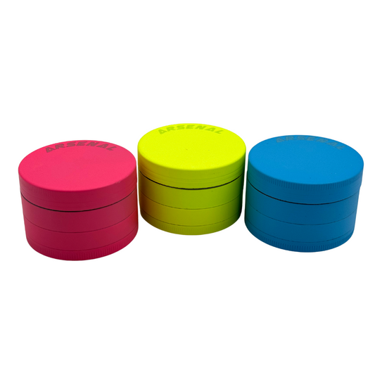 Arsenal Plain Glow In The Dark 52mm 4-Pc Grinder - Various Colours