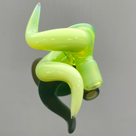 Gore Glass Full Colour 14mm 1 Hole Dual Horn Bowl - #18