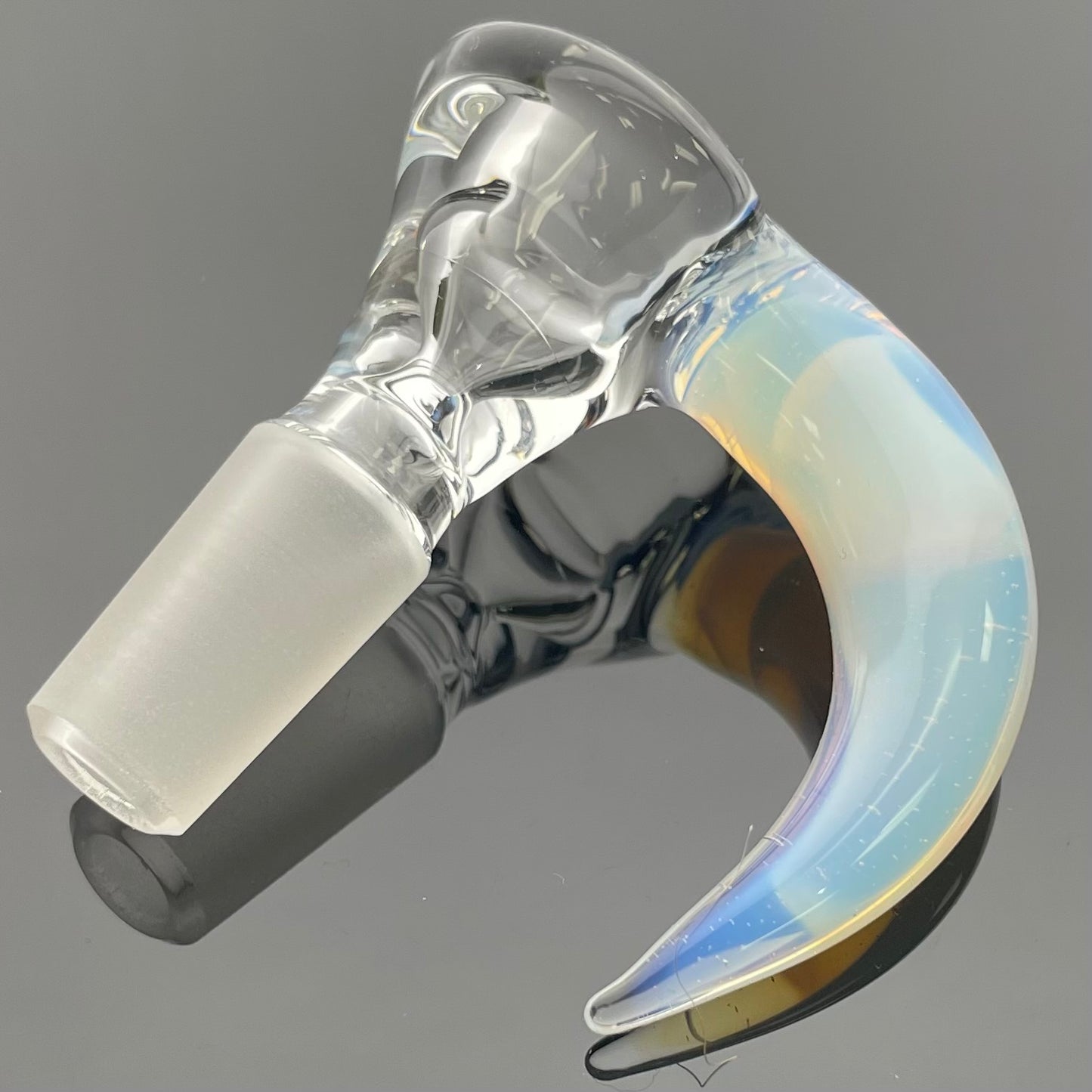 Green Belt Clear Horn Bowl 14mm 1 Hole