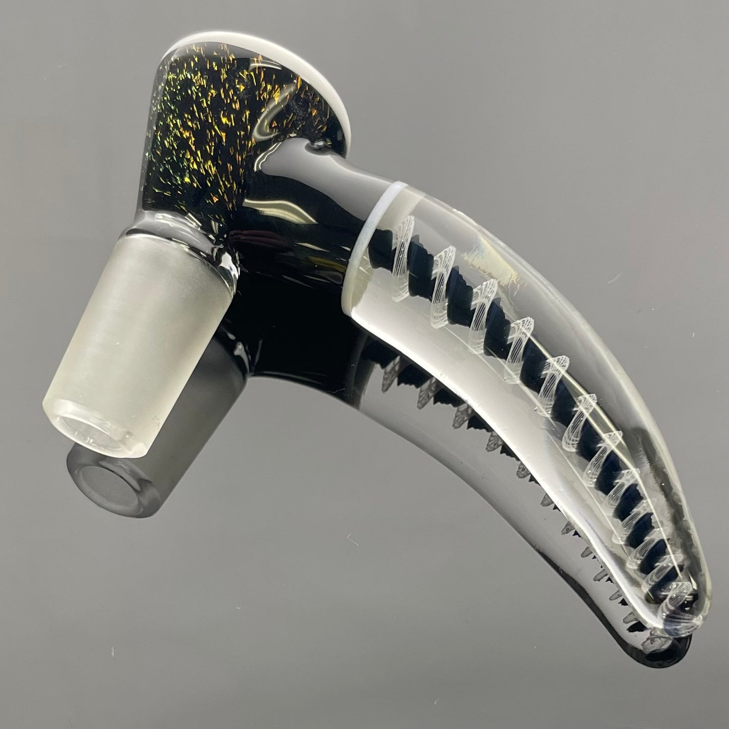 Glass With Jeremy 14mm Worked Horn Bowl w/ UV Accents - Various Colours