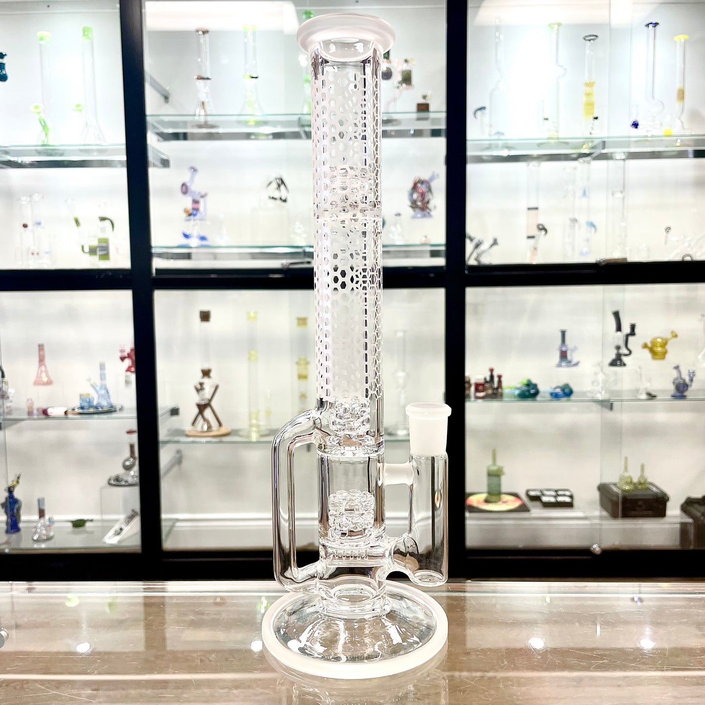 Gnob Glass 38mm 13" Treecycler w/ Sandblasting - #12