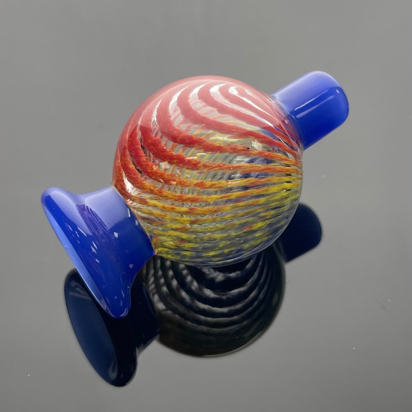 Hokey Pokey Glass Bubble Cap W/Colour