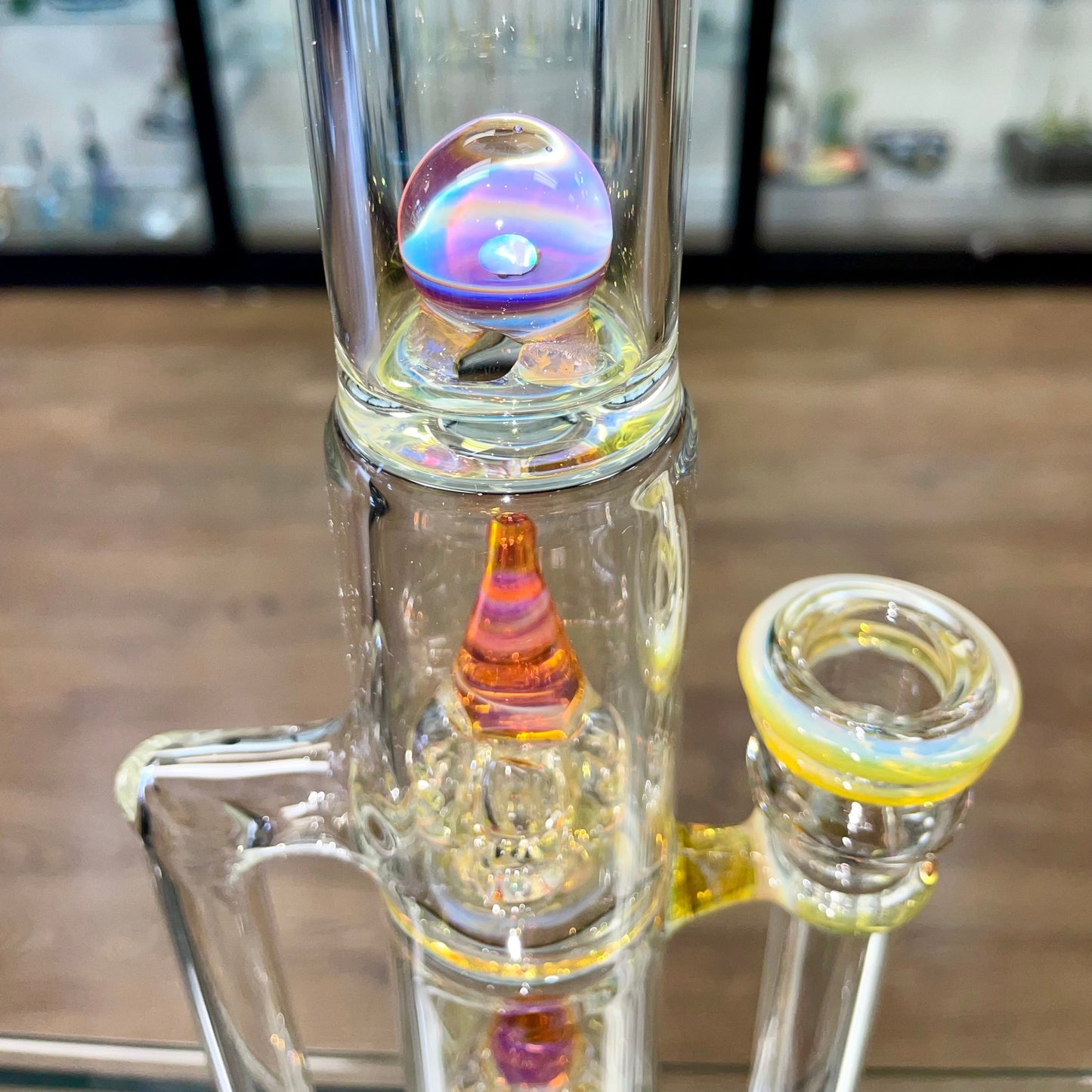 Blazed 44mm 3 Line Tree Tube w/ Inv 4 & Opal - NS Yellow