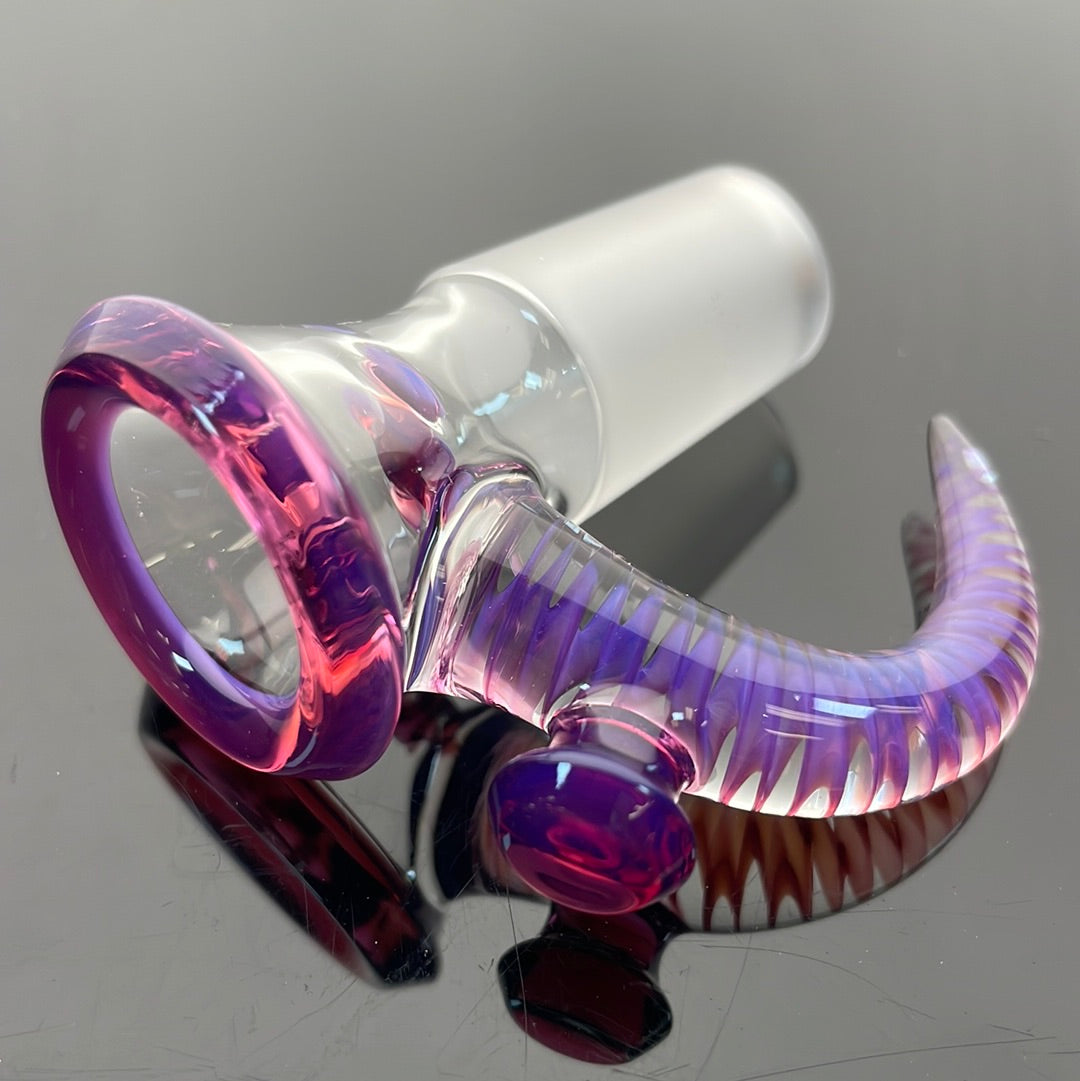 Jamms Clear Base Bowl w/ Colour Lip & Cane 18mm 4 Hole