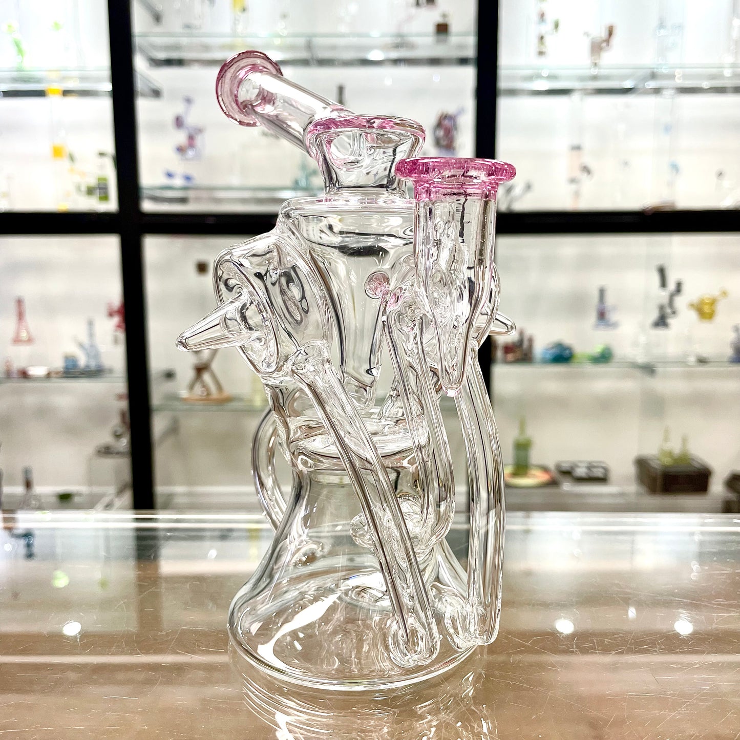 Mimzy Colour Accented Full Scroller Recycler - 14mm