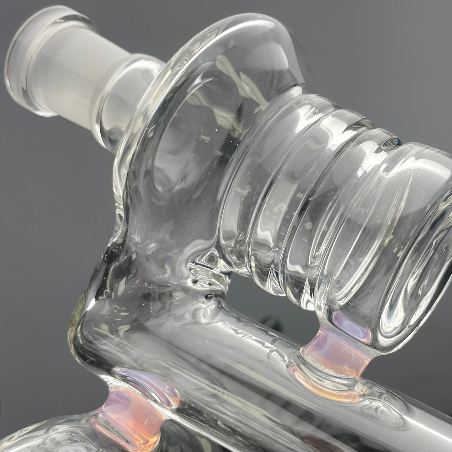 Red Heady Dual Uptake Honeycomb Fab Recycler Tube