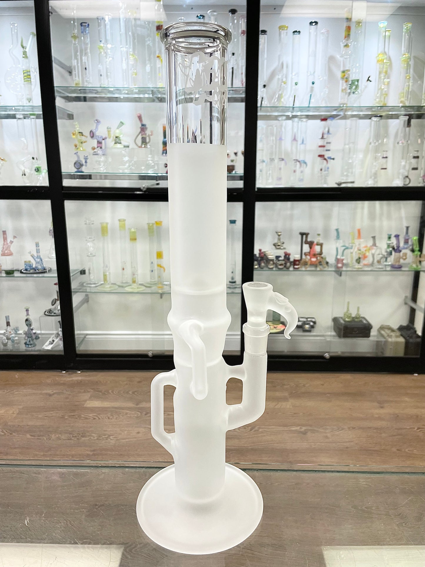 Kahuna Sandblasted Scalien Inline Recycler Straight Tube