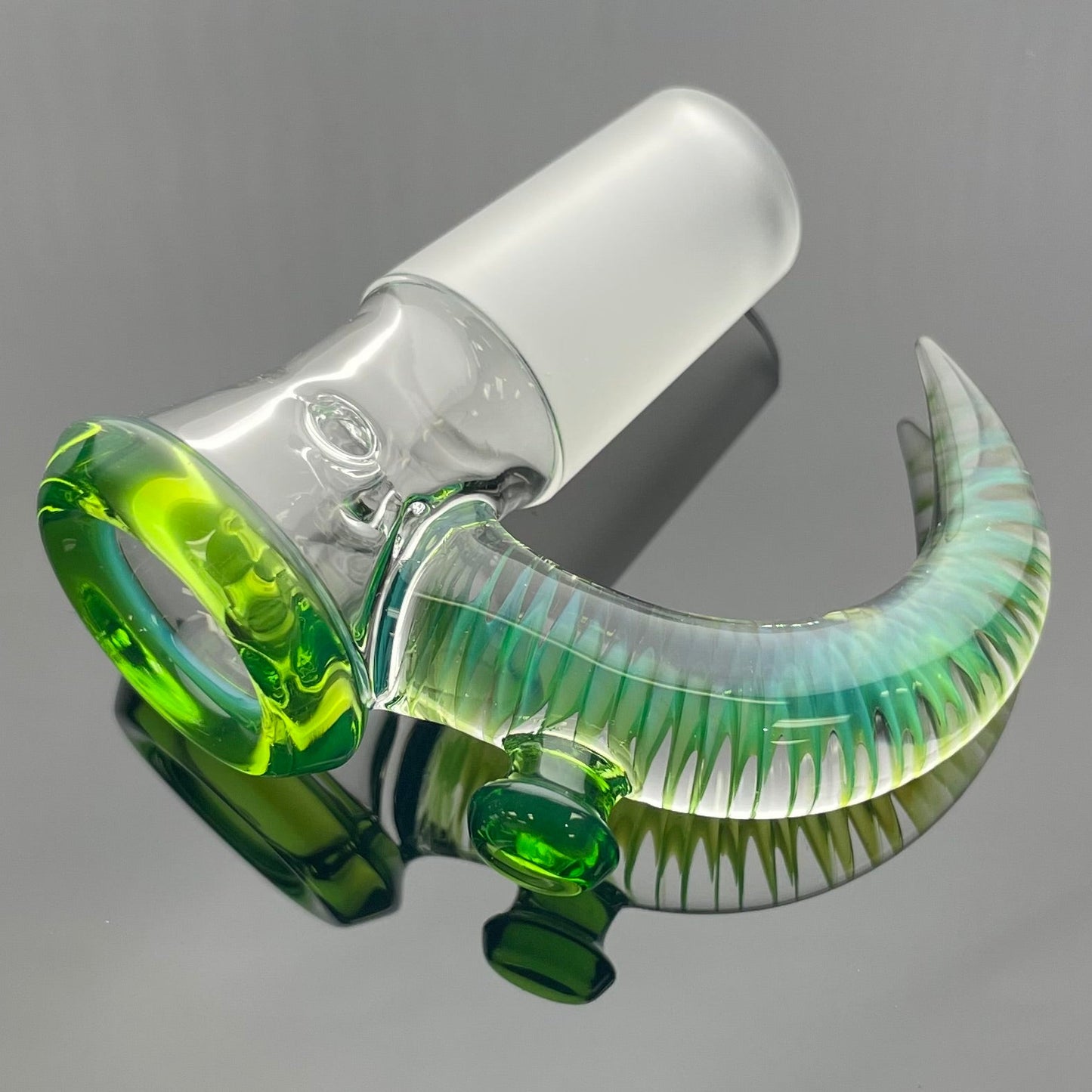 Jamms Clear Base Bowl w/ Colour Lip & Cane 18mm 4 Hole