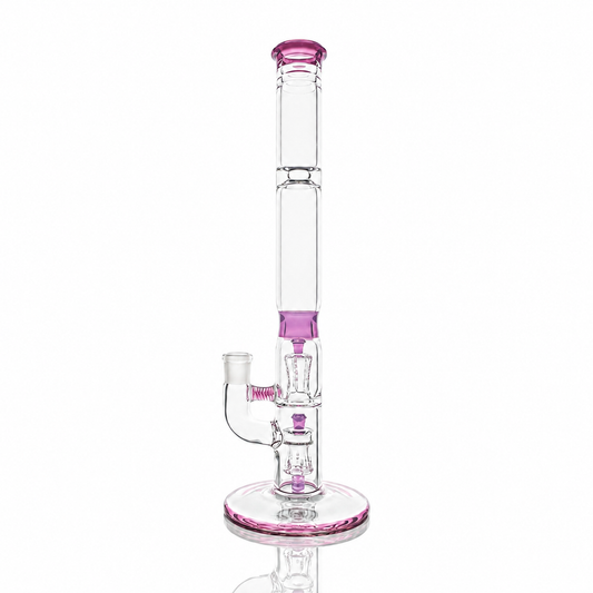 Jamms Full Accent Double Diamond Tube w/ Colour Band & Restriction - Telemagenta