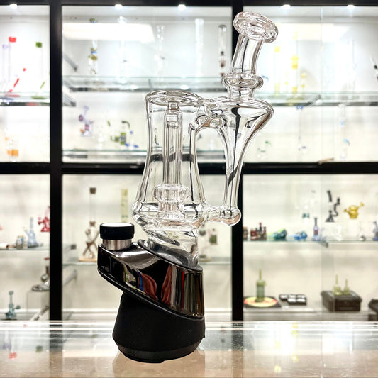 Green Belt Puffco Peak Recycler Top - Clear