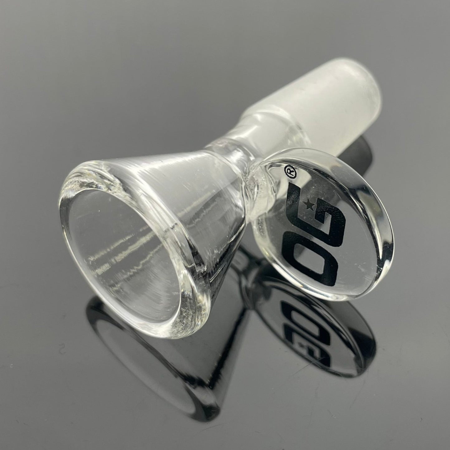 OG Original 14mm Clear Cone Bowl - Black Logo