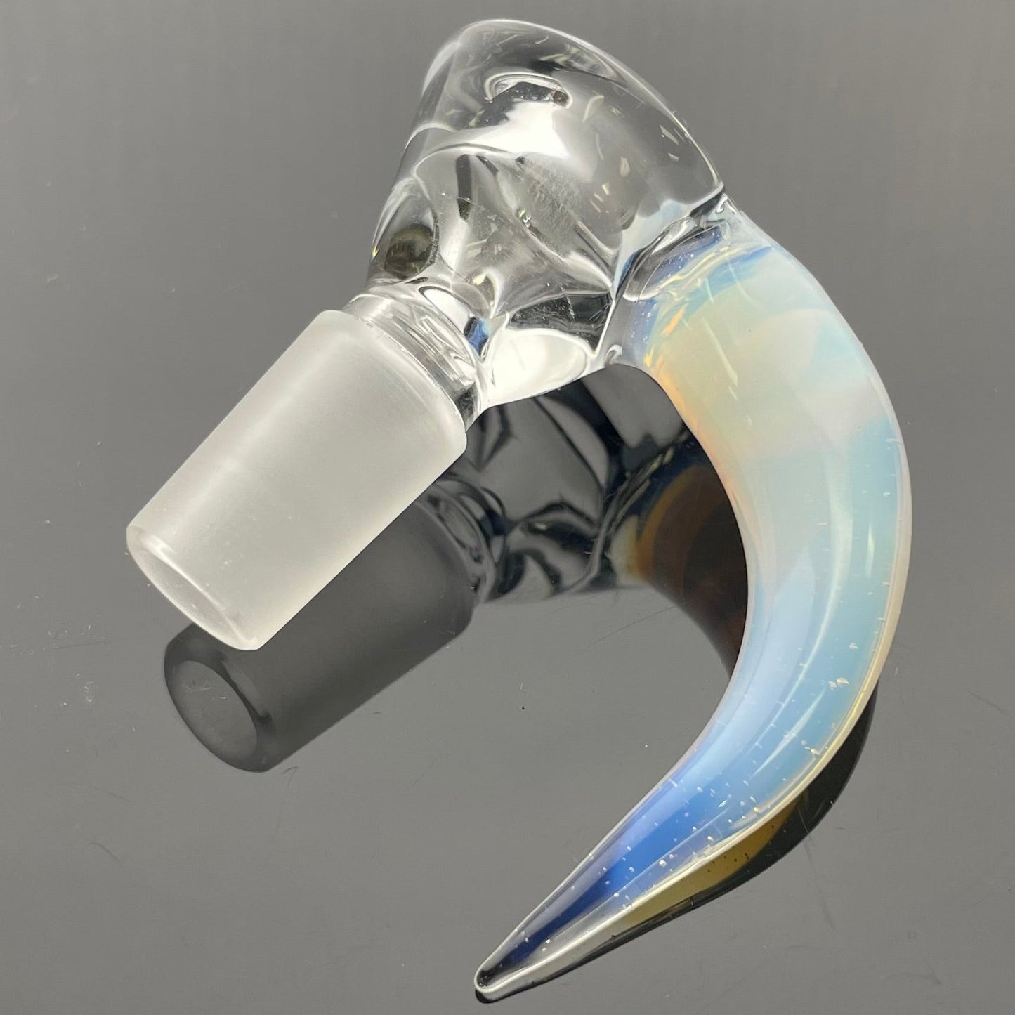 Green Belt Clear Horn Bowl 14mm 1 Hole