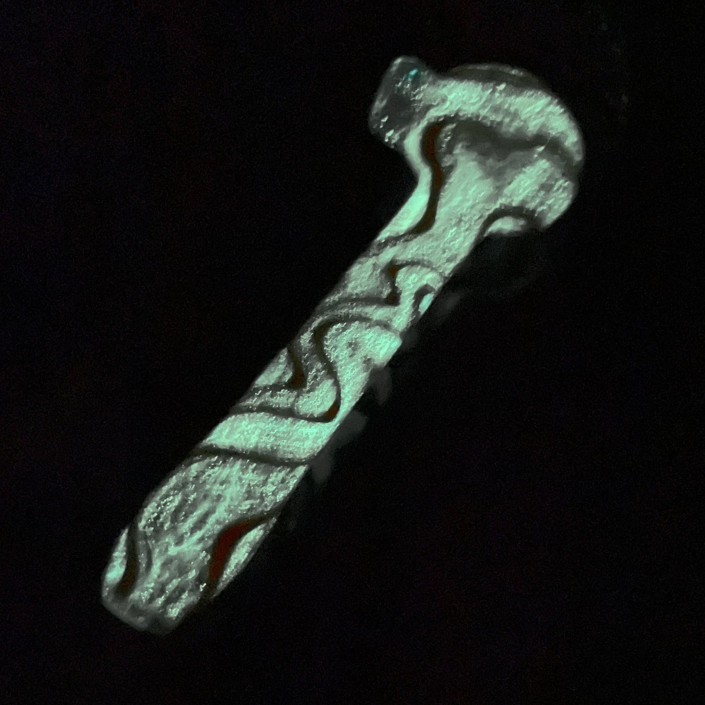 Shine Glass 3.5" Glow In The Dark Hand Pipe