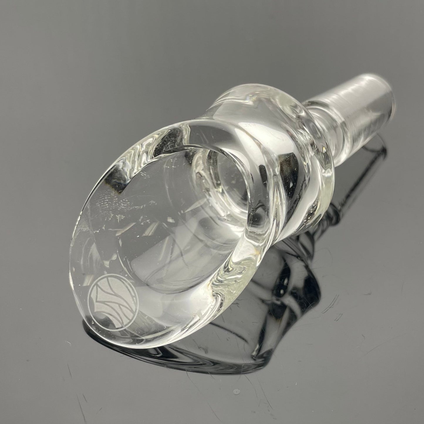 Nami Glass 14mm Large Angled Bowl - Clear
