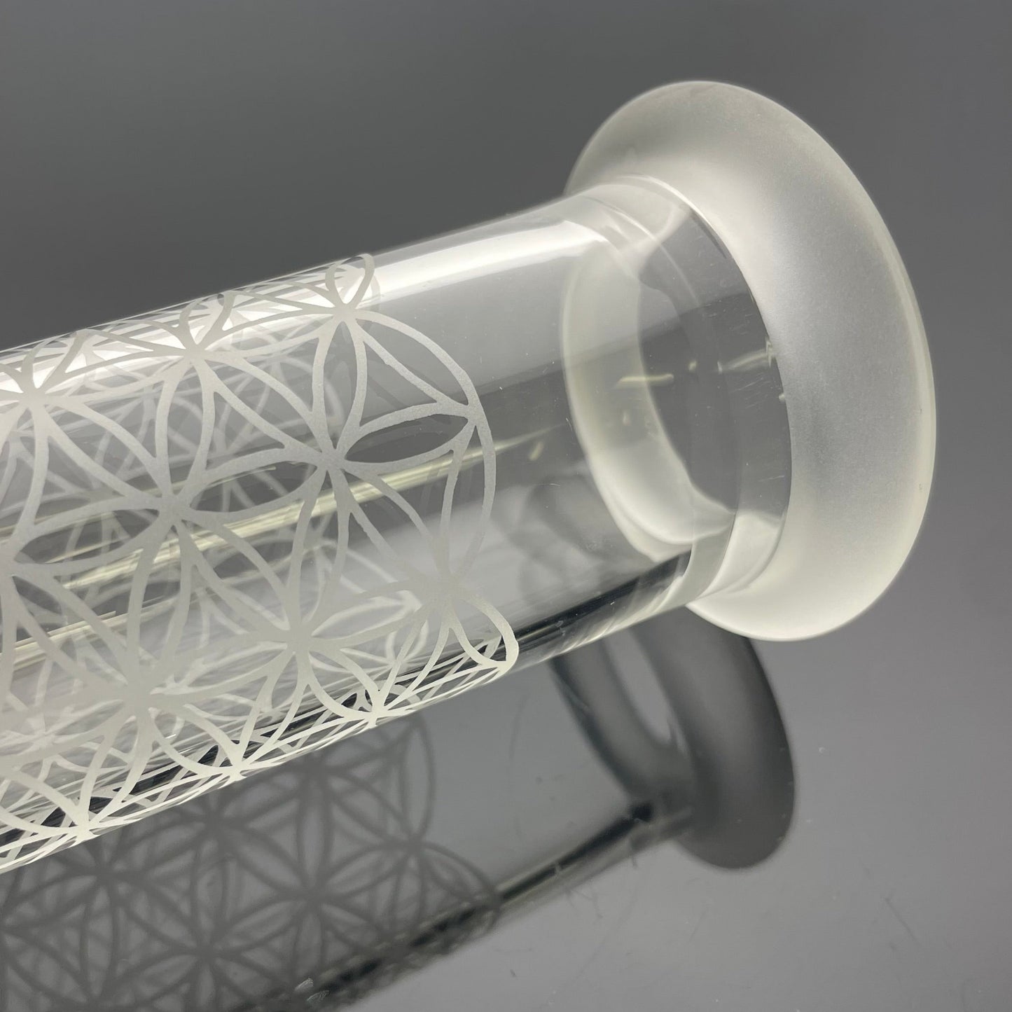 Gnob Glass 44mm 16.25" Reactor Stemline w/ Sandblasting - #7