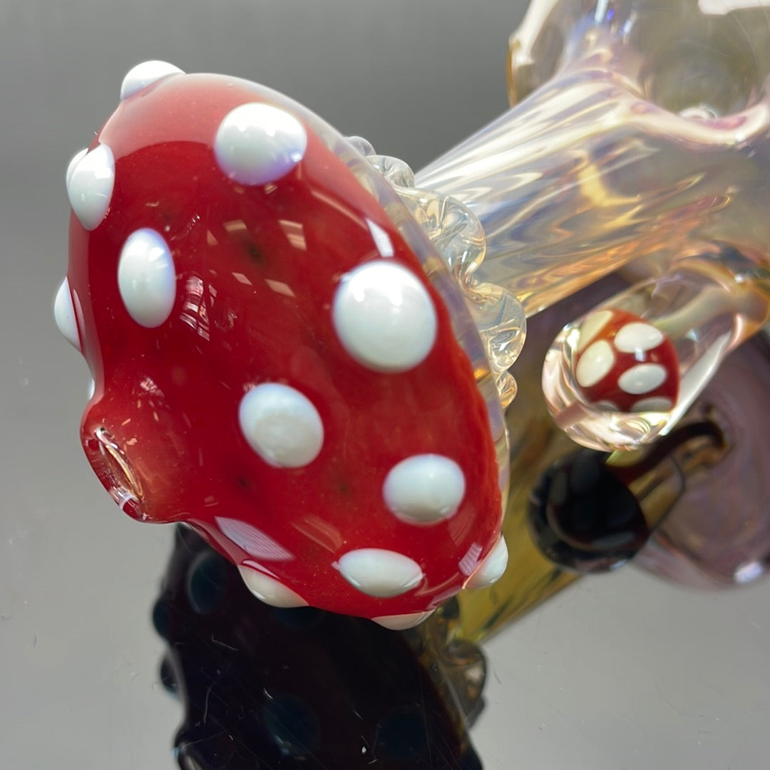 Eckardt Glass Fumed Mushroom Stand Up Pipe