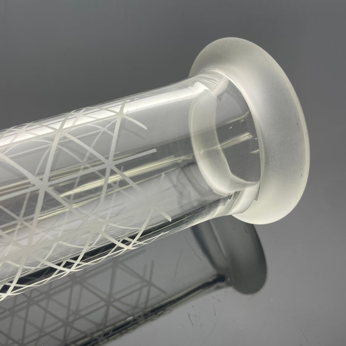 Gnob Glass 44mm 16" Reactor Stemline w/ Sandblasting - #8