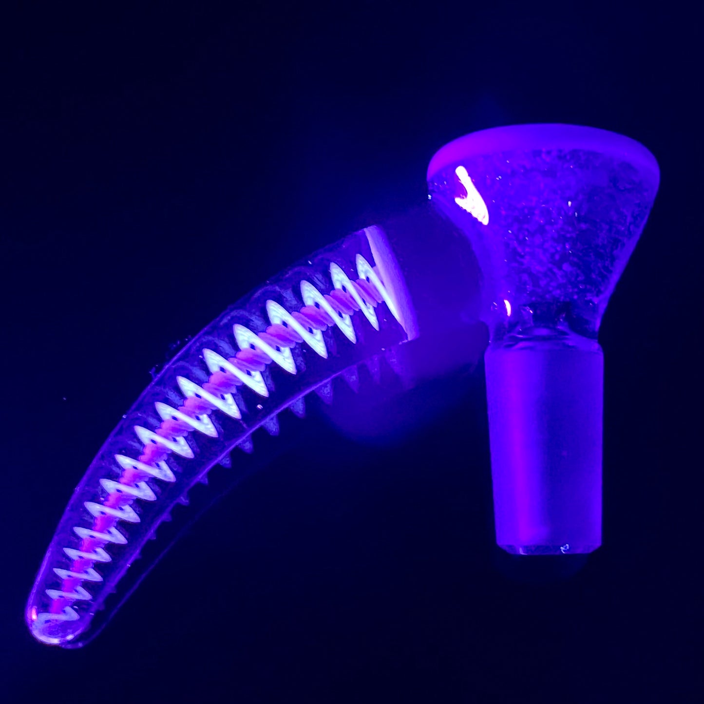 Glass With Jeremy 14mm Worked Horn Bowl w/ UV Accents - Various Colours