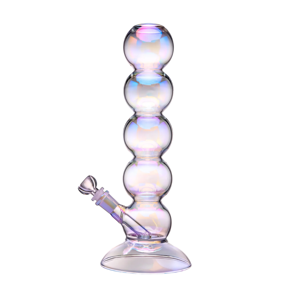 BigFun! iridescent Bubble Bong w/ Bowl - 13"