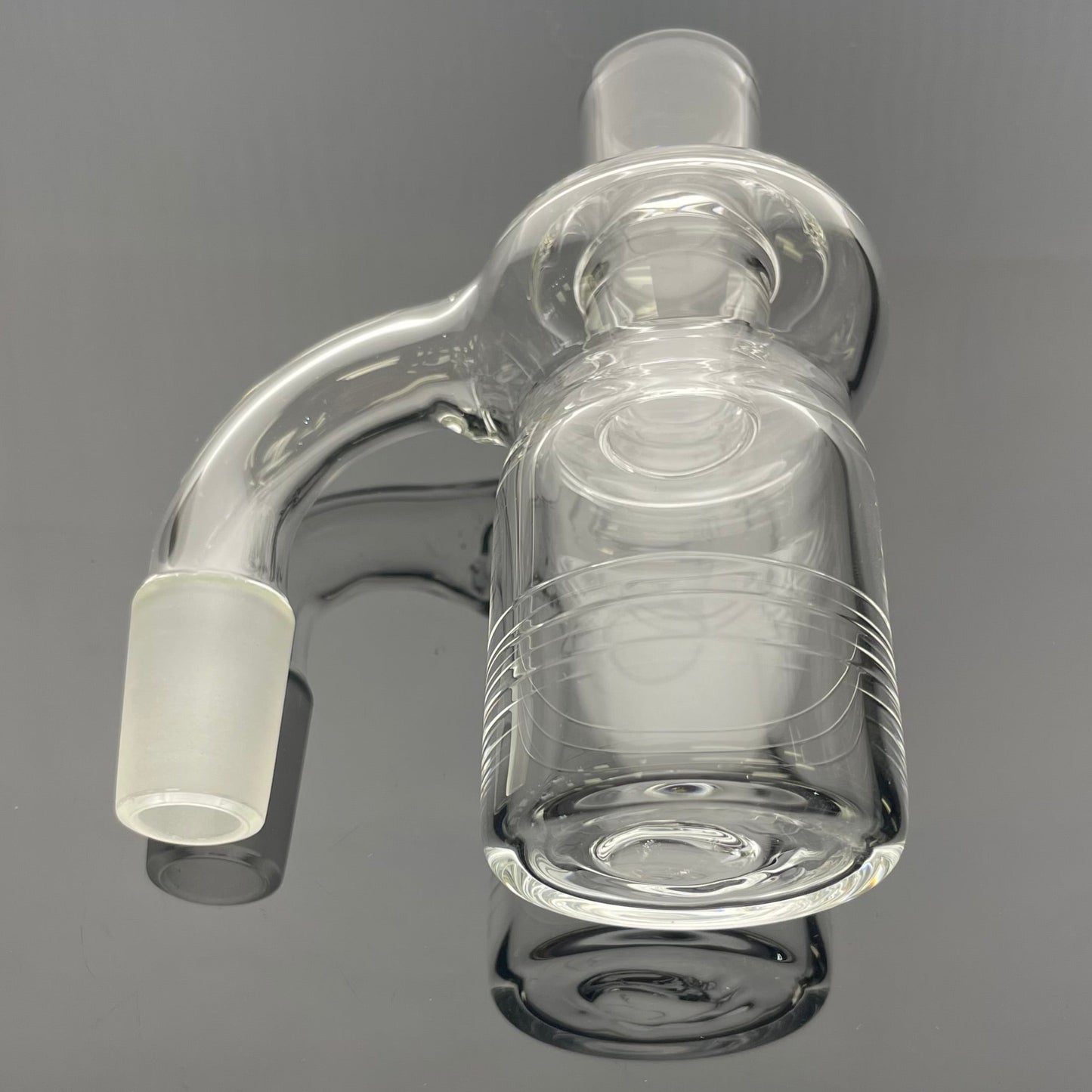 Mastah Glass 18mm/18mm 90 Degree Dry Ash Catcher w/ Handmade Joint