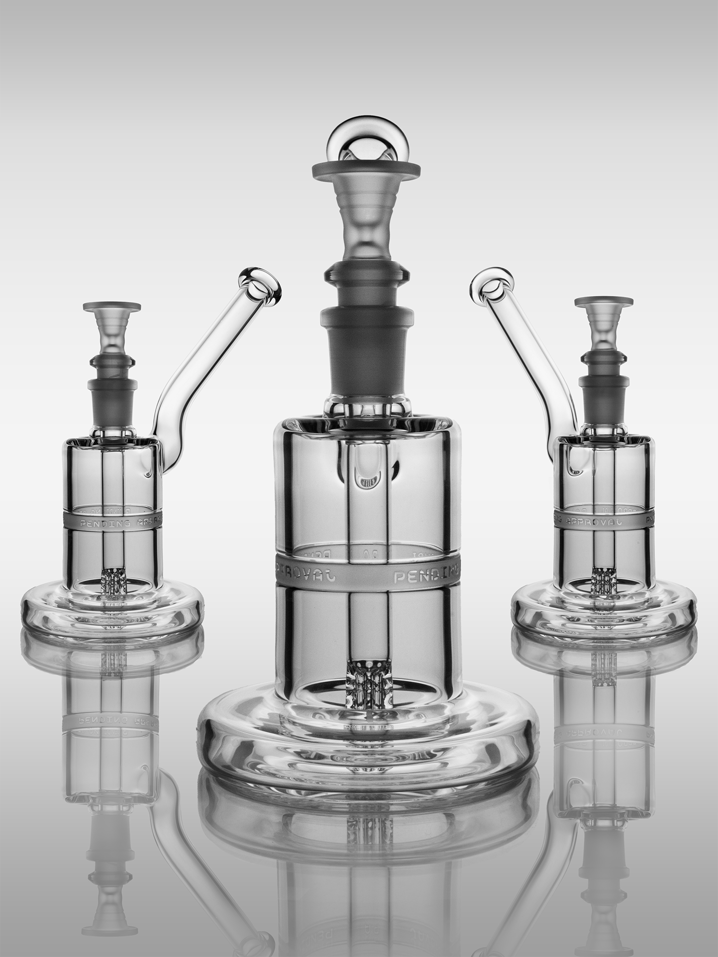 Pending Approval 55mm Hollowfoot Bubbler w/ 8-Line Downstem #6