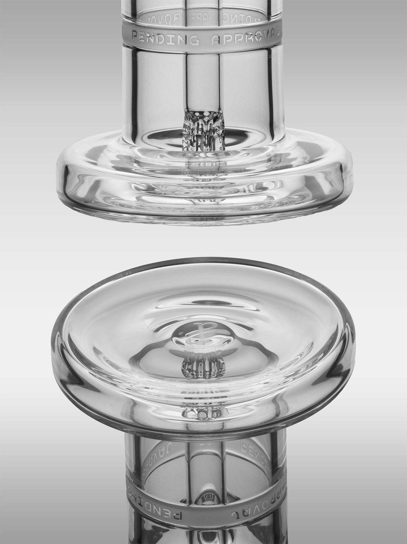 Pending Approval 55mm Hollowfoot Bubbler w/ 8-Line Downstem #6