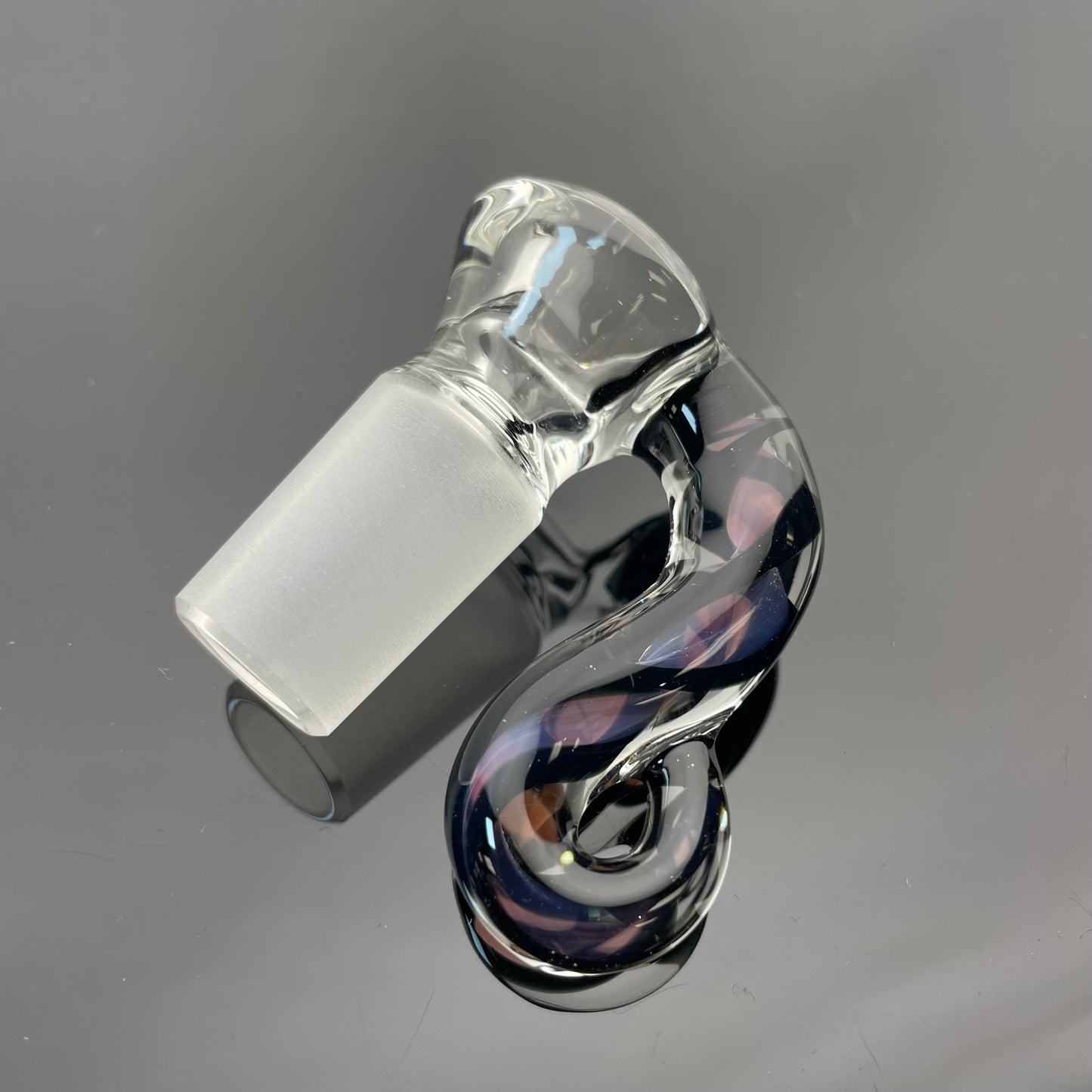 Vetro Maddix 44mm Fumed Accented Puckline Tube w/ Marble - A