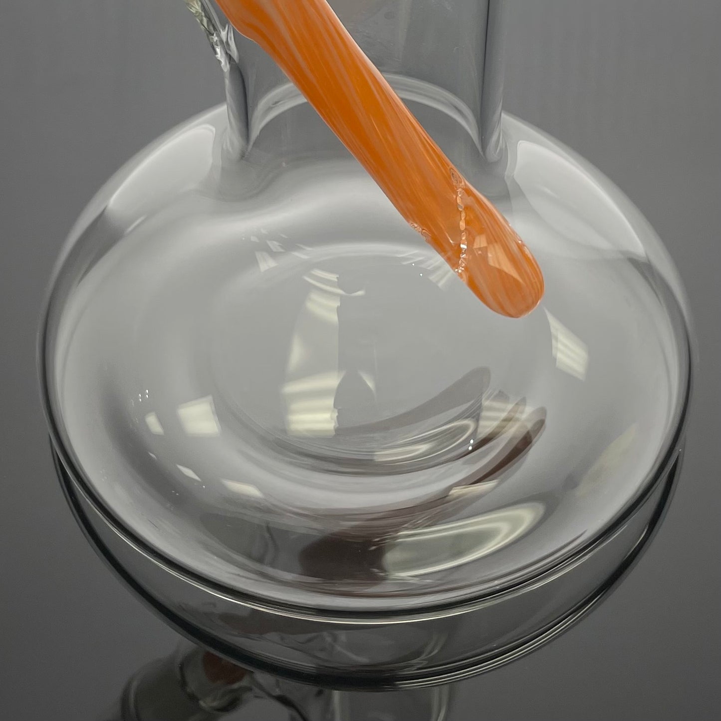 Mastah Glass Hollowfoot Frit Bong - Creamsicle