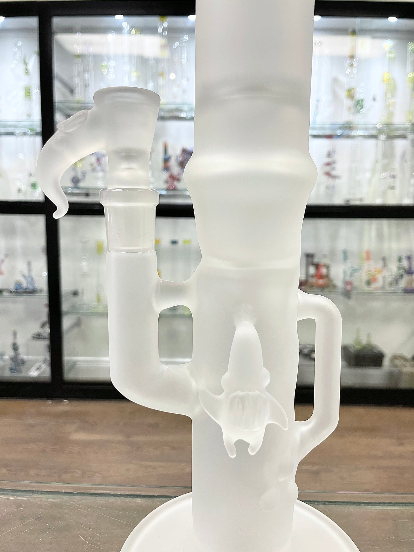 Kahuna Sandblasted Scalien Inline Recycler Straight Tube