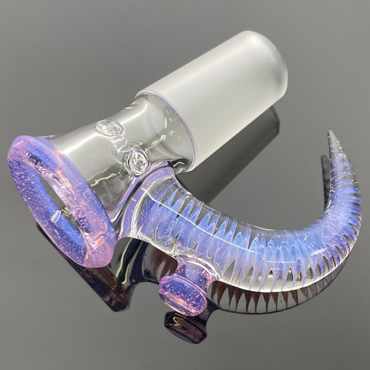 Jamms Clear Base Bowl w/ Colour Lip & Cane 18mm 4 Hole