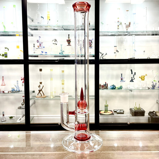 Green Belt Colour Accented Stemline Tube w/ Imperial - Pomegranate