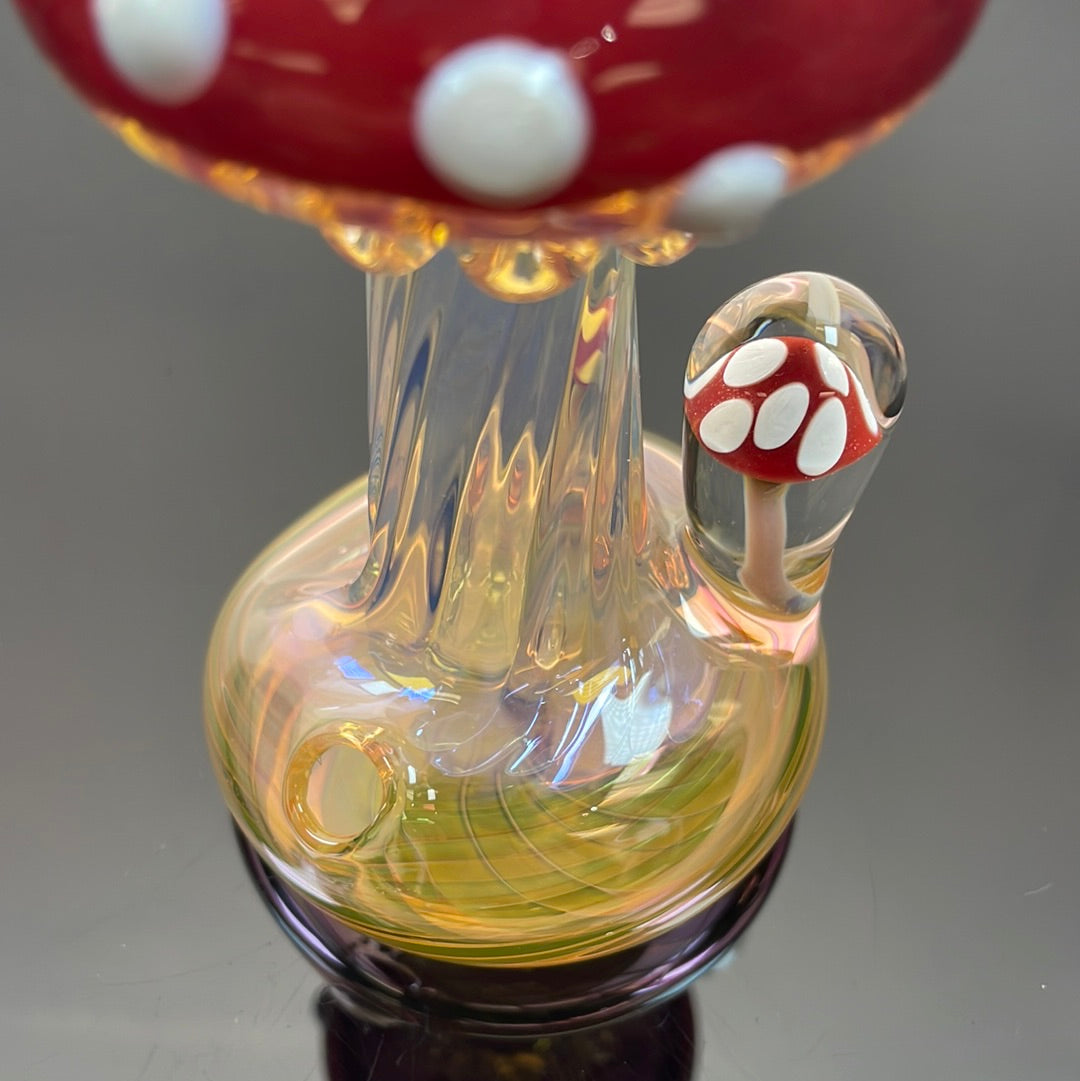 Eckardt Glass Fumed Mushroom Stand Up Pipe