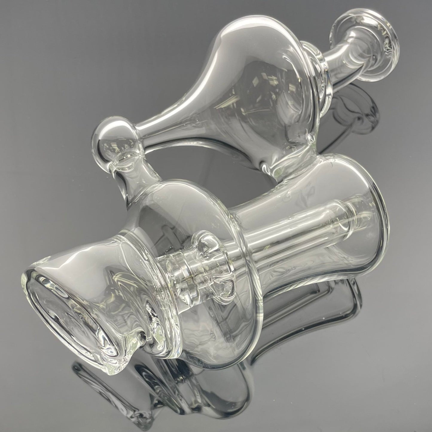 Green Belt Puffco Peak Recycler Top - Clear