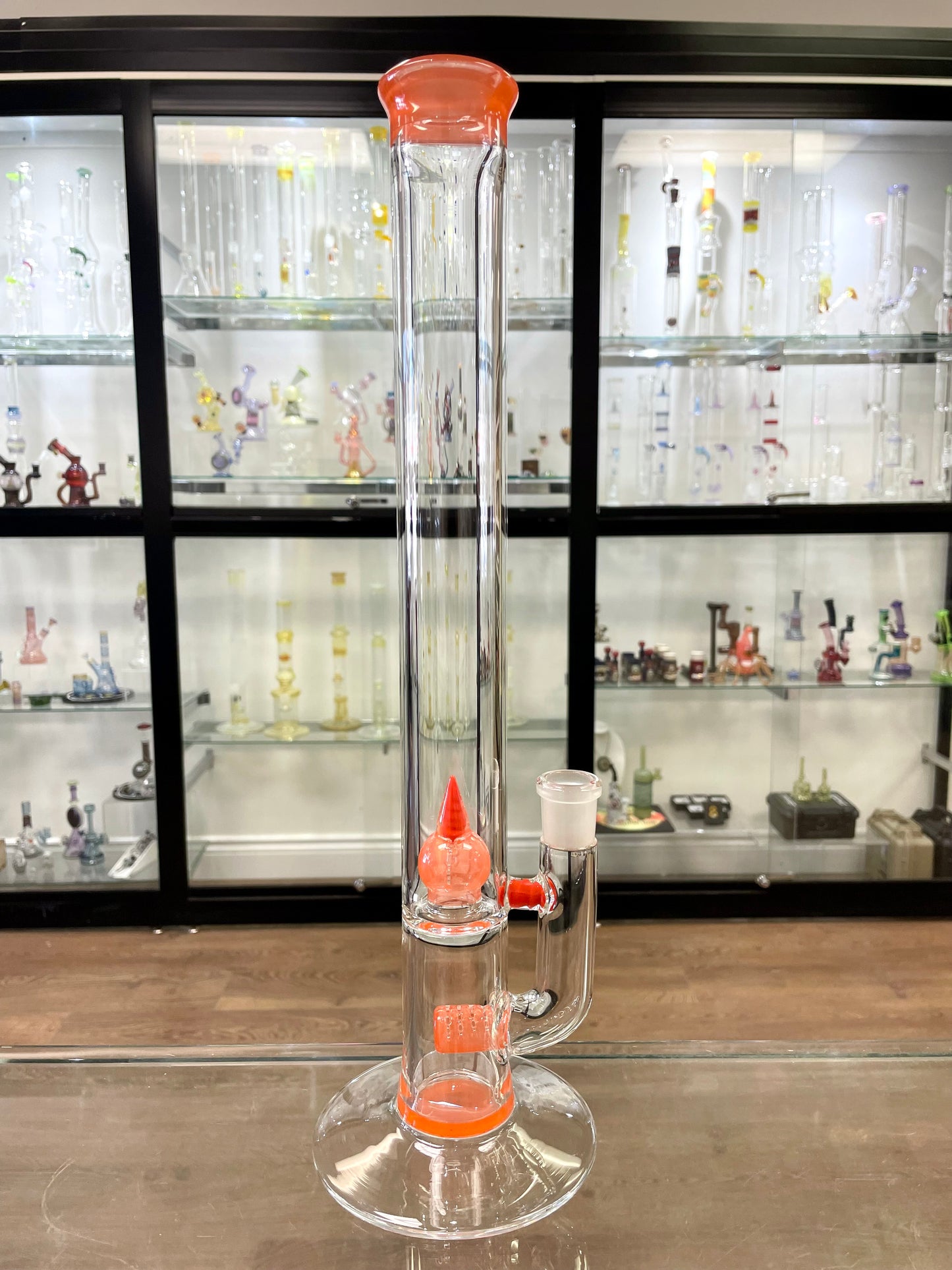 Green Belt Colour Accented Inline Tube w/ Imperial - OJ w/ Poppy Accents