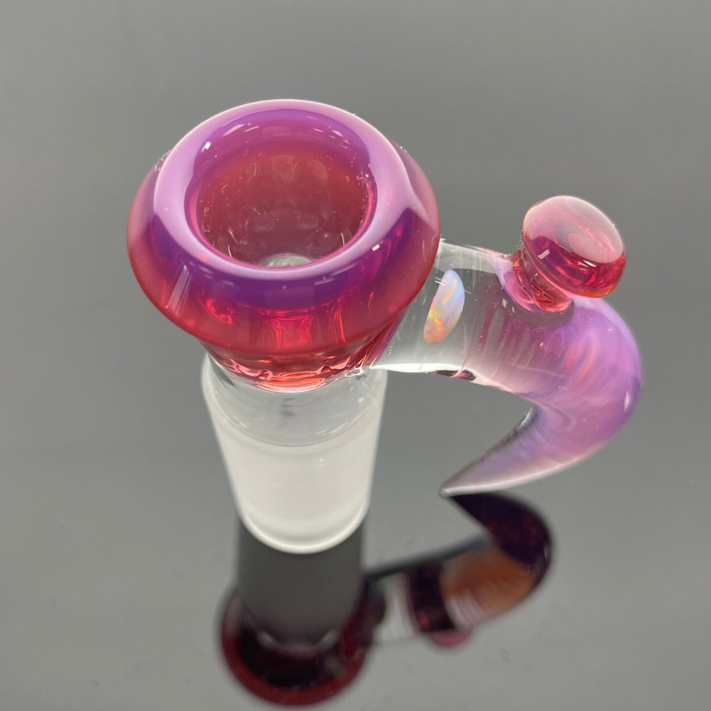 Jamms Straight Tube Set w/ Fumed Pillar to Diamond Perc  - Telemagenta w/ Opal Slide