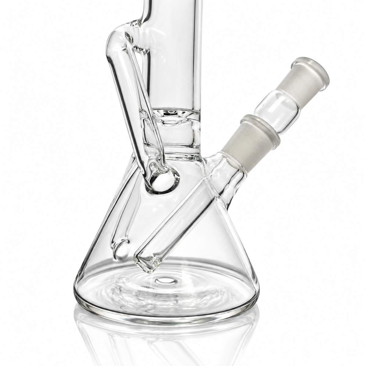 Discobox Clear Single Recycler Beaker w/ Removable Stem