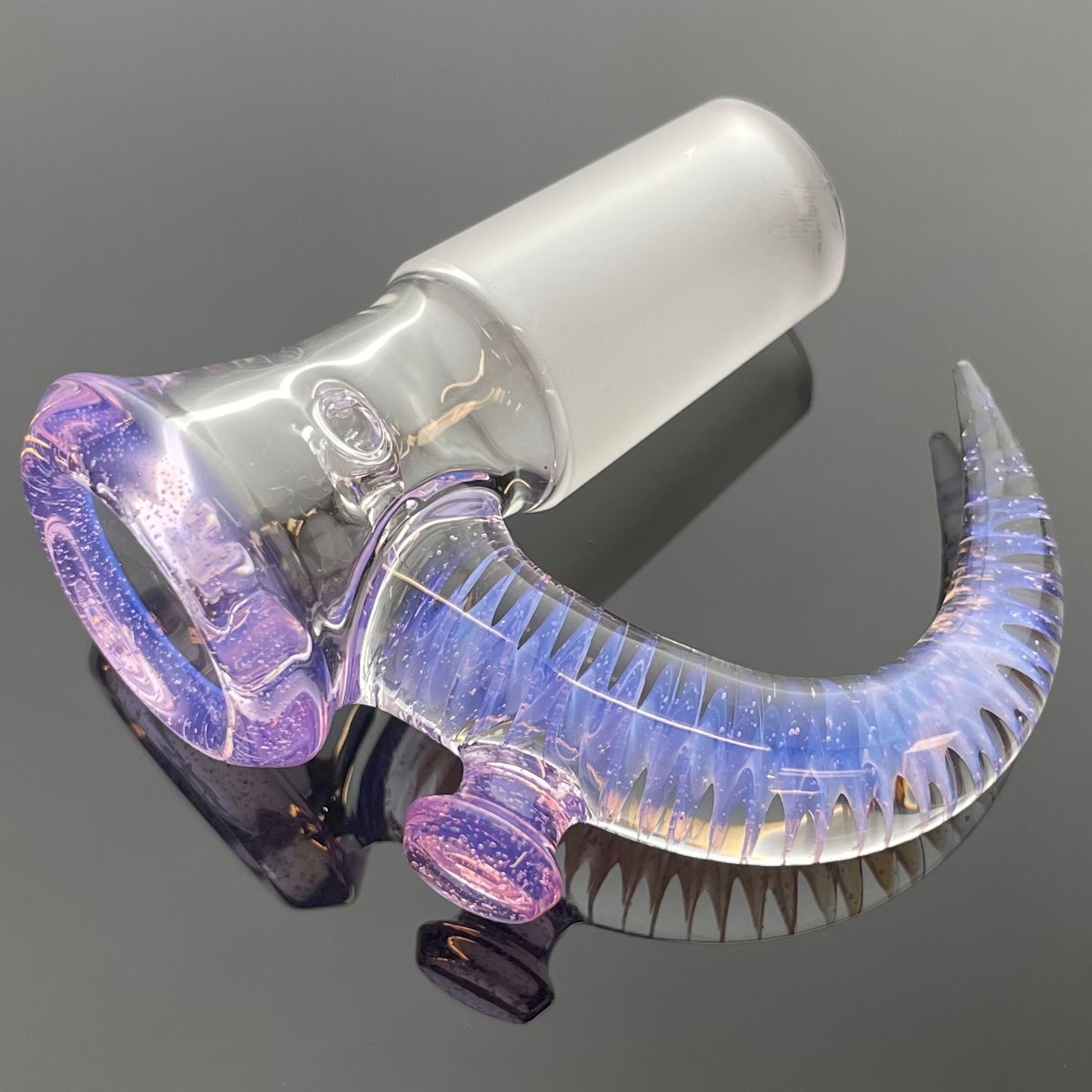 Jamms Clear Base Bowl w/ Colour Lip & Cane 18mm 4 Hole