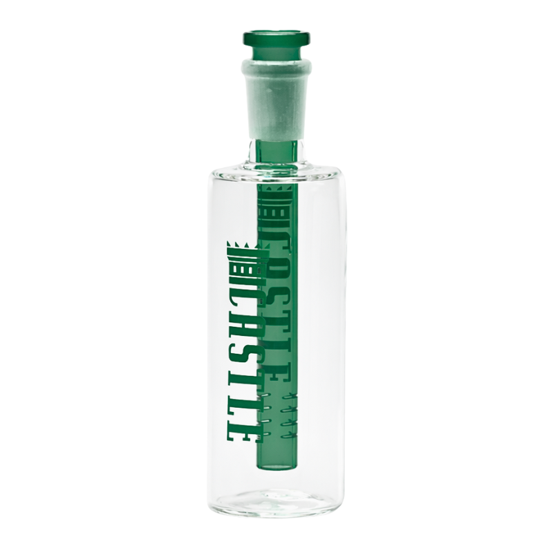 Castle Glassworks 14mm 90 Degree 4-Slit Ashcatcher w/ Removable Stem - Various Colours