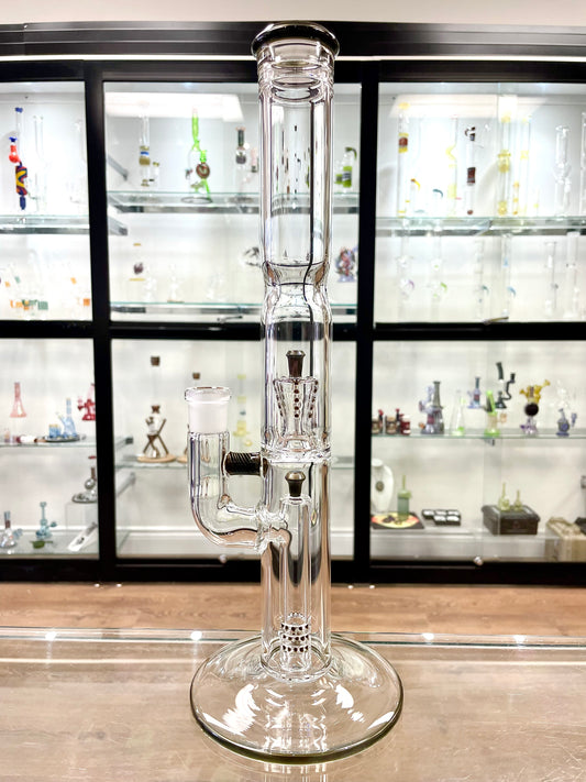Jamms Colour Accented Pillar to Diamond Perc Tube - Electrum