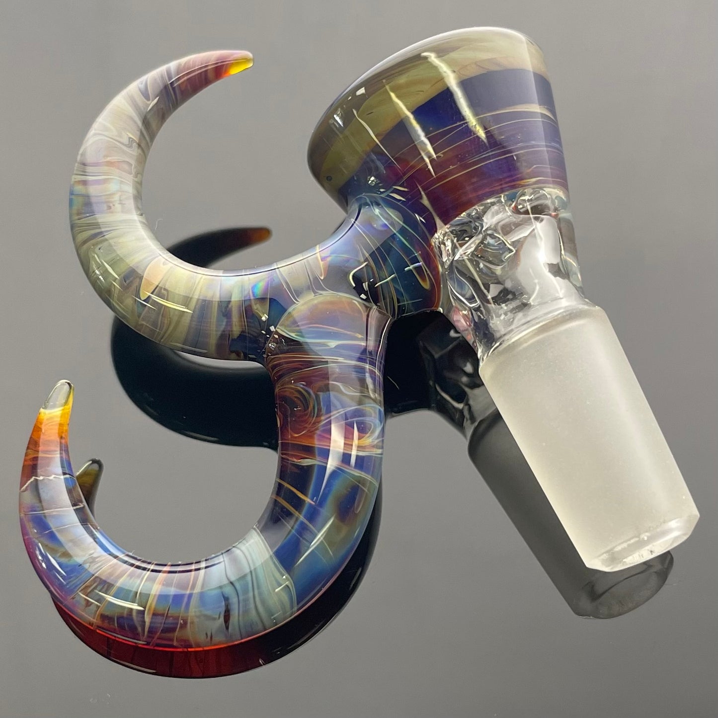 Gump Glass Bowl 2 Horn 14mm 3 Hole