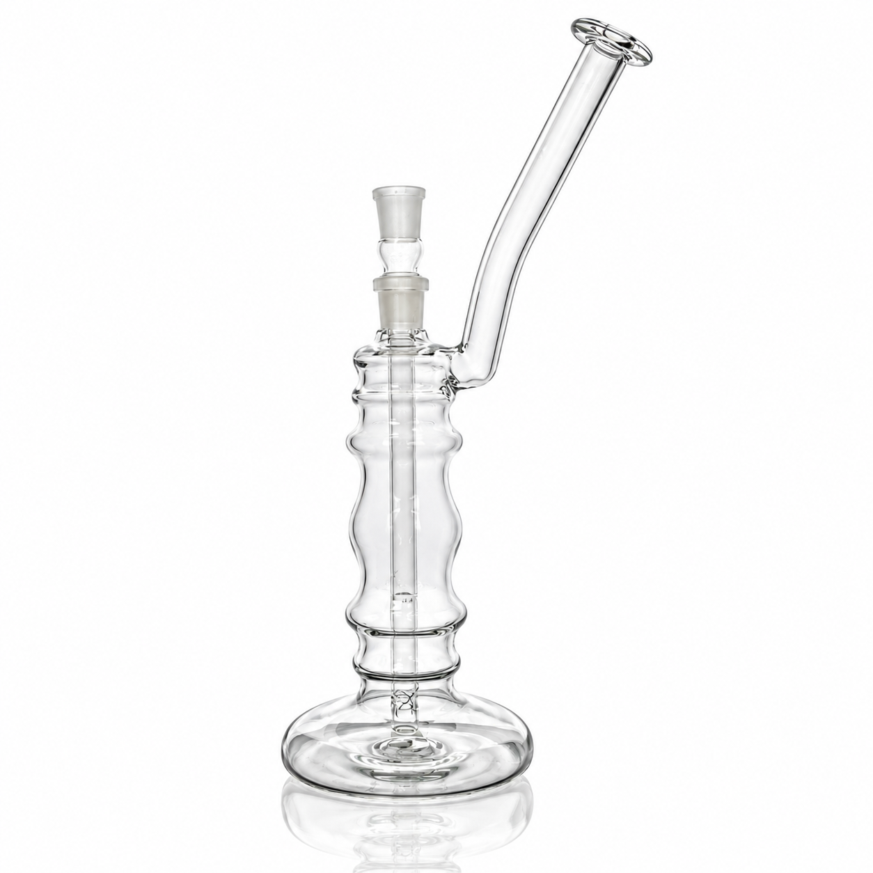 Mastah Glass Clear 18mm Bubbler w/ Removable Stem