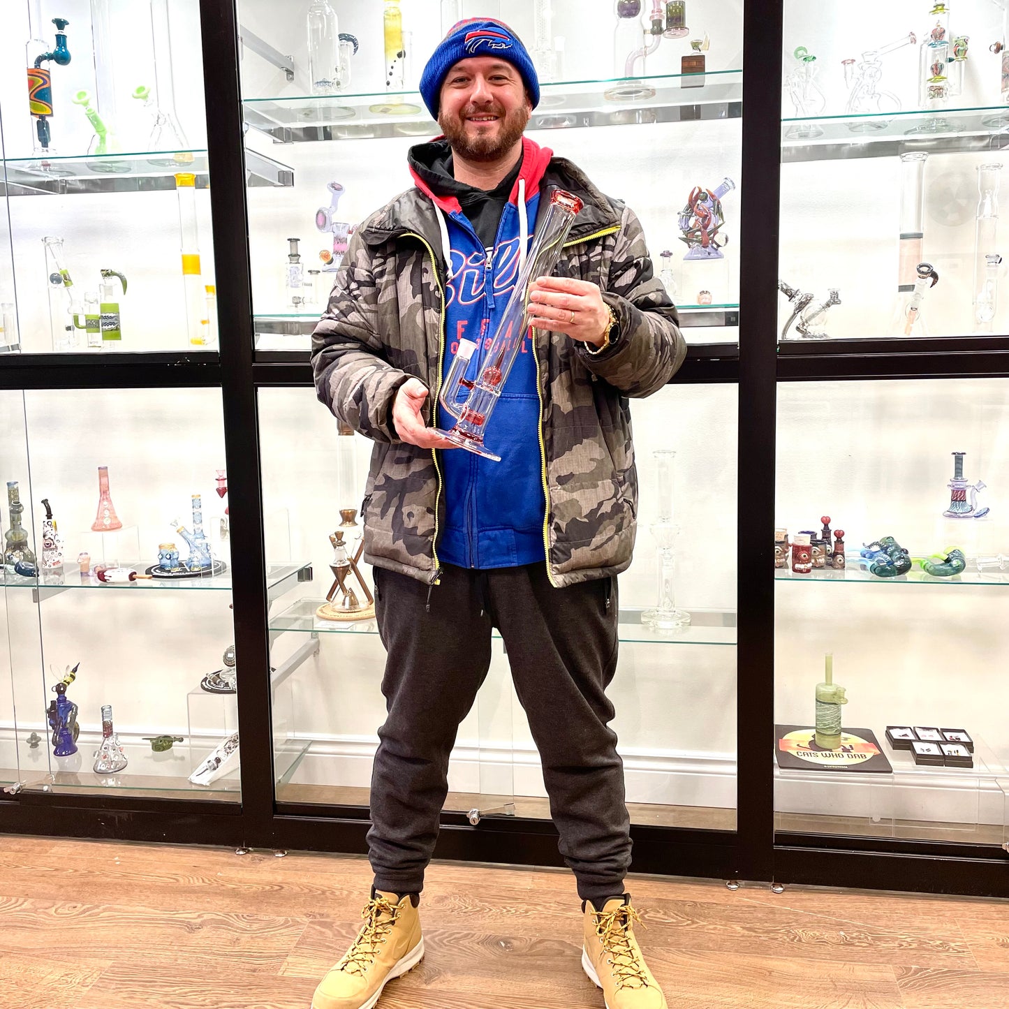 Green Belt Colour Accented Stemline Tube w/ Imperial - Pomegranate