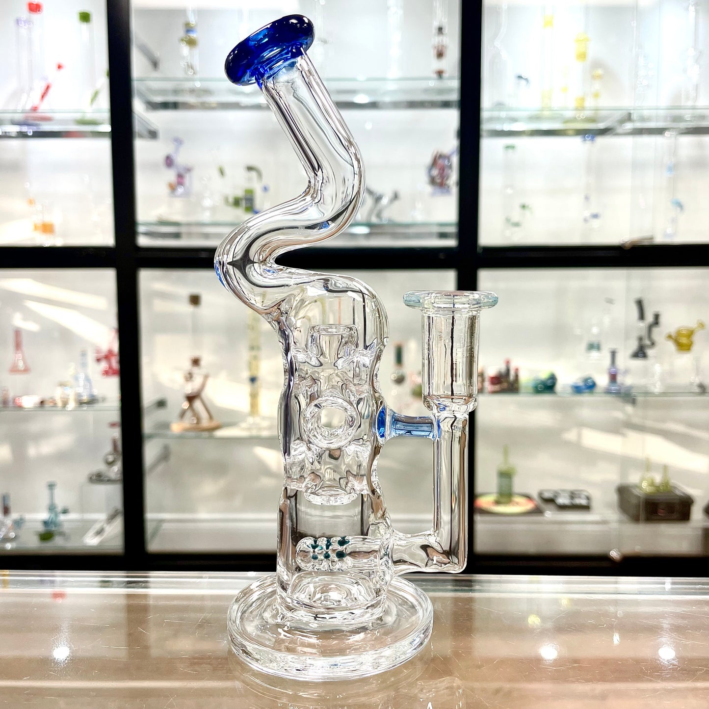 Mimzy Colour Accented Fab Rig w/ Bent Neck - 14mm