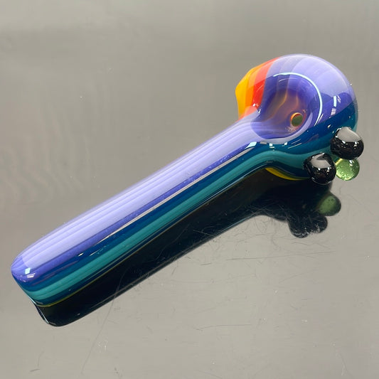 Mimzy Glass 4" Linework Spoon Hand Pipe