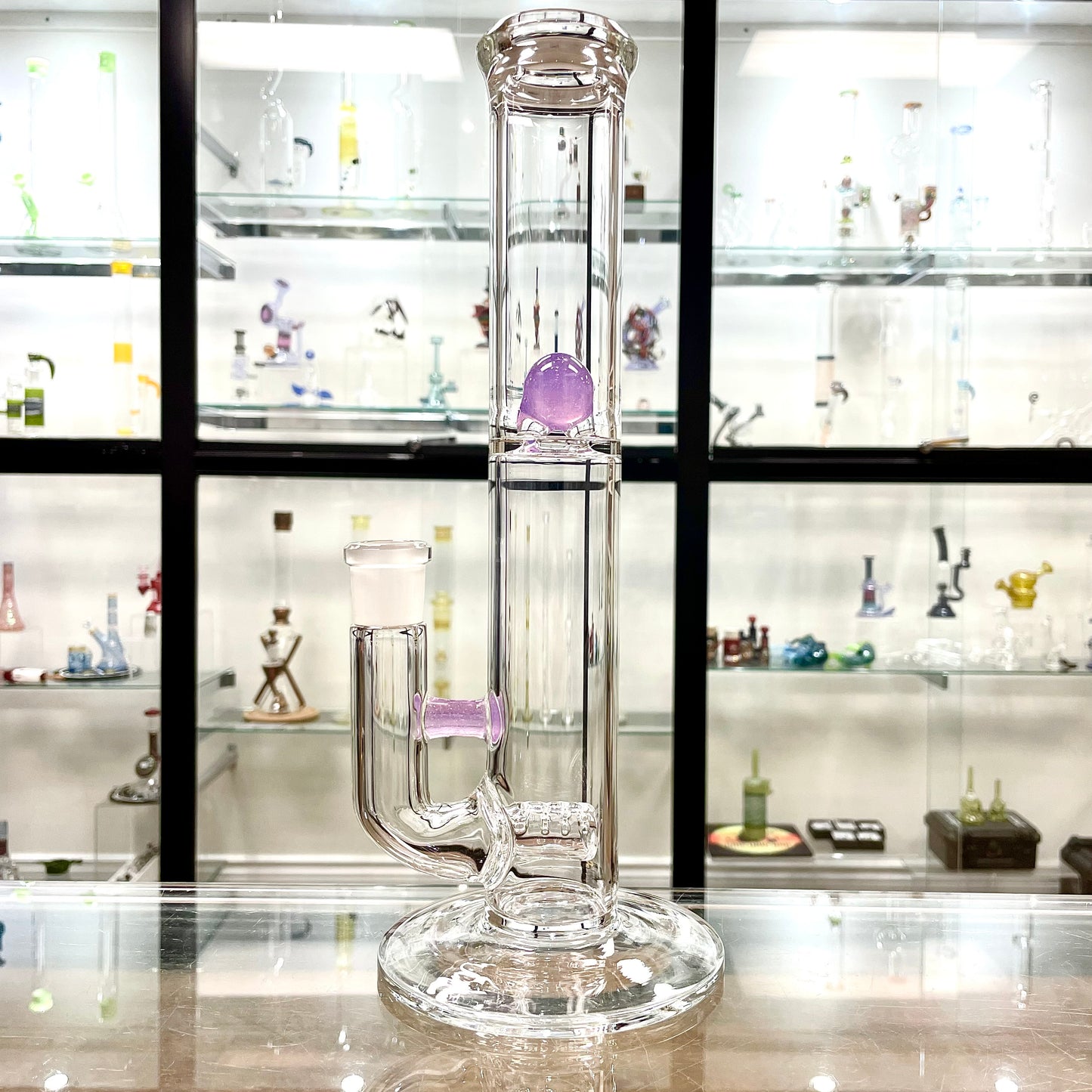 Green Belt 12"- 14” Stemline w/ Marble Splash Guard Straight Tube