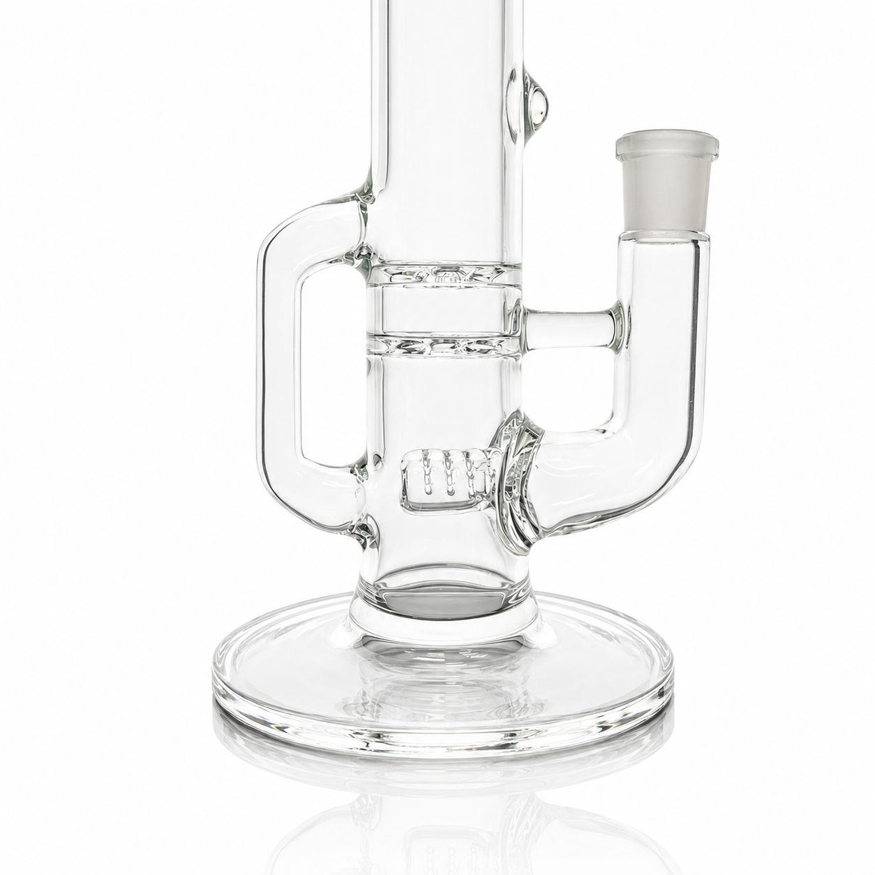 Green Belt Clear Blooper Stemline Tube w/ Drain, Opal & Inverted 4