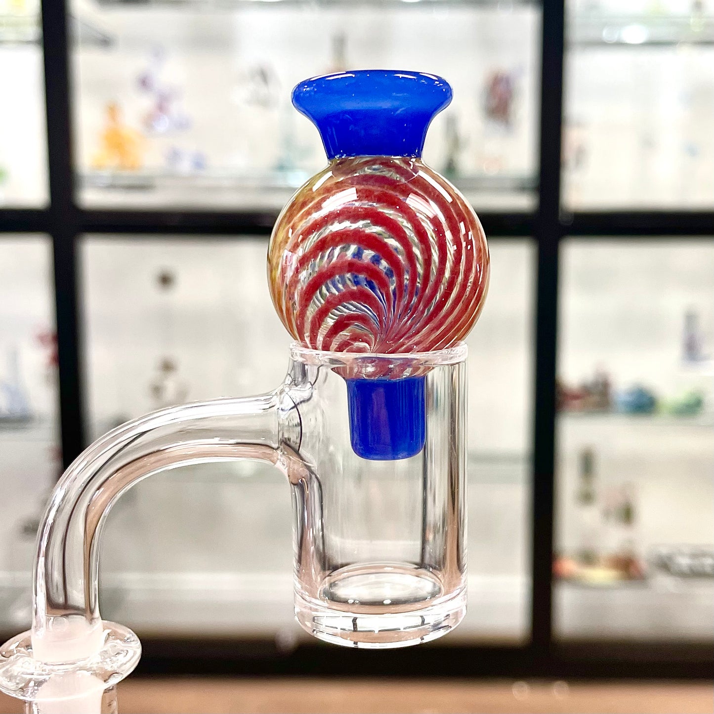 Hokey Pokey Glass Bubble Cap W/Colour